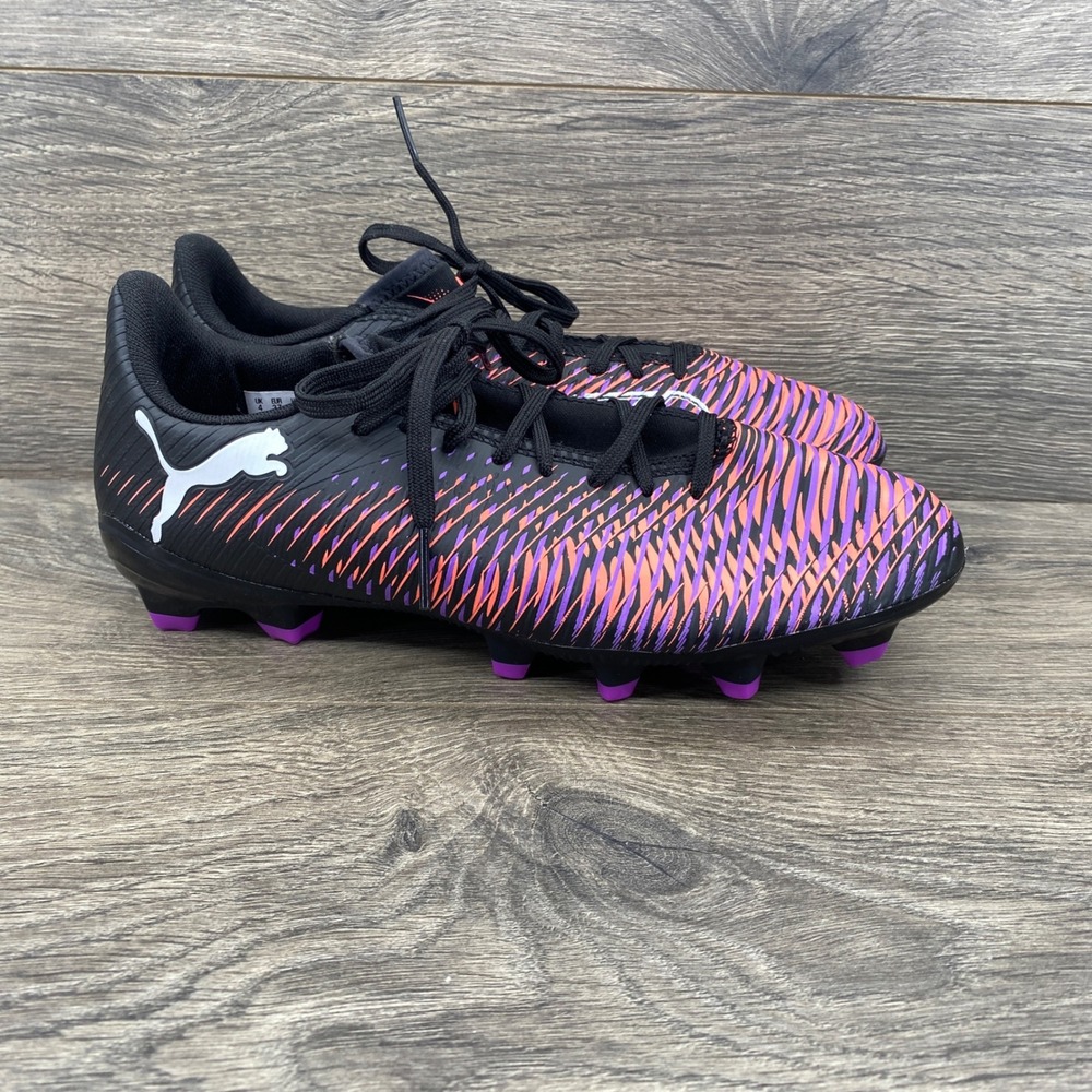 Puma Future 7 Play FG/AG Soccer Cleats Mens 5 Black Pink Purple 108141-01
